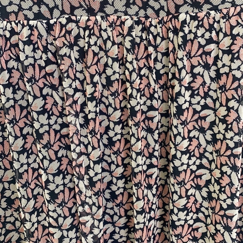 AUW - NWT Floral Black And Pink Lined Maxi Dress Size L - Picture 14 of 14